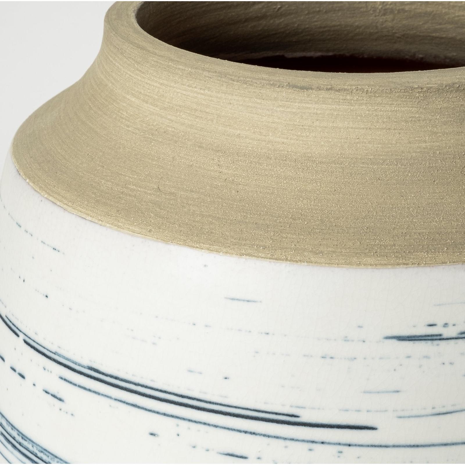 Mercana Sonnett White/Blue Ceramic Vase Clearance