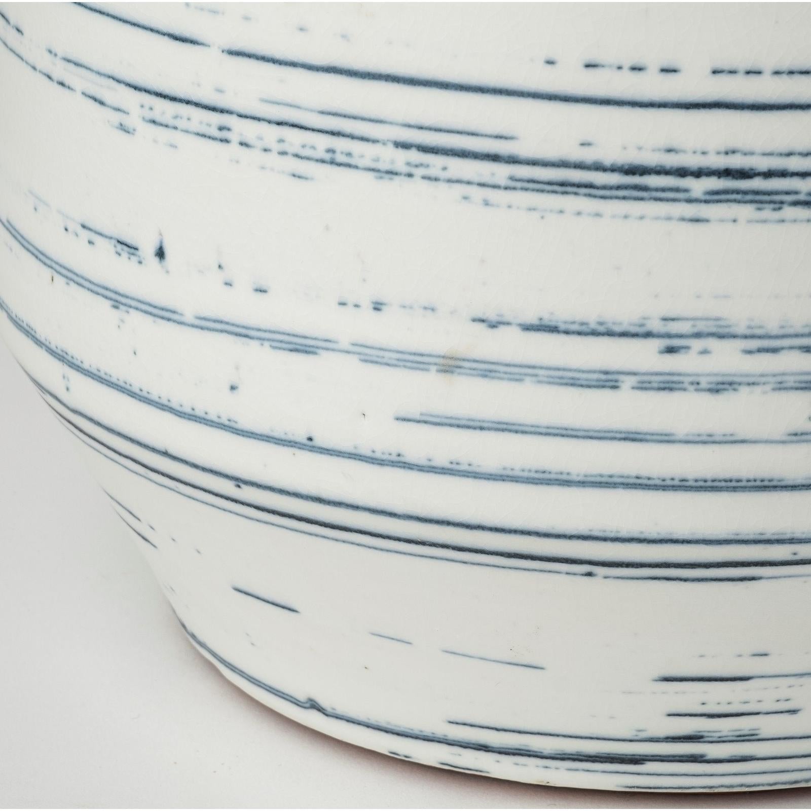 Mercana Sonnett White/Blue Ceramic Vase Clearance