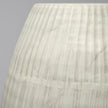 Mercana Reyan Pearl White Ceramic Striped Vase