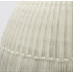 Mercana Reyan Pearl White Ceramic Striped Vase