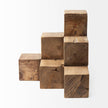 Mercana Rubik Natural Wooden Cube Display Object Clearance