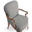 Jonathan Charles Gunby Grey Fruitwood Dining Arm Chair ( 530010-AC-GFA )