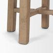 Mercana Brahma White Washed Wood Stool