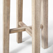 Mercana Brahma White Washed Wood Stool
