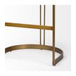 Mercana Hollyfield Gold Metal Base Bar Stool