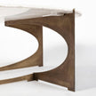 Mercana Reinhold Round Metal Base Coffee Table