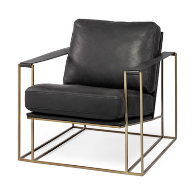 Mercana Watson Gold Metal Frame Accent Chair