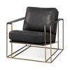 Mercana Watson Gold Metal Frame Accent Chair