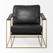 Mercana Watson Gold Metal Frame Accent Chair