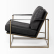 Mercana Watson Gold Metal Frame Accent Chair