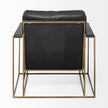 Mercana Watson Gold Metal Frame Accent Chair