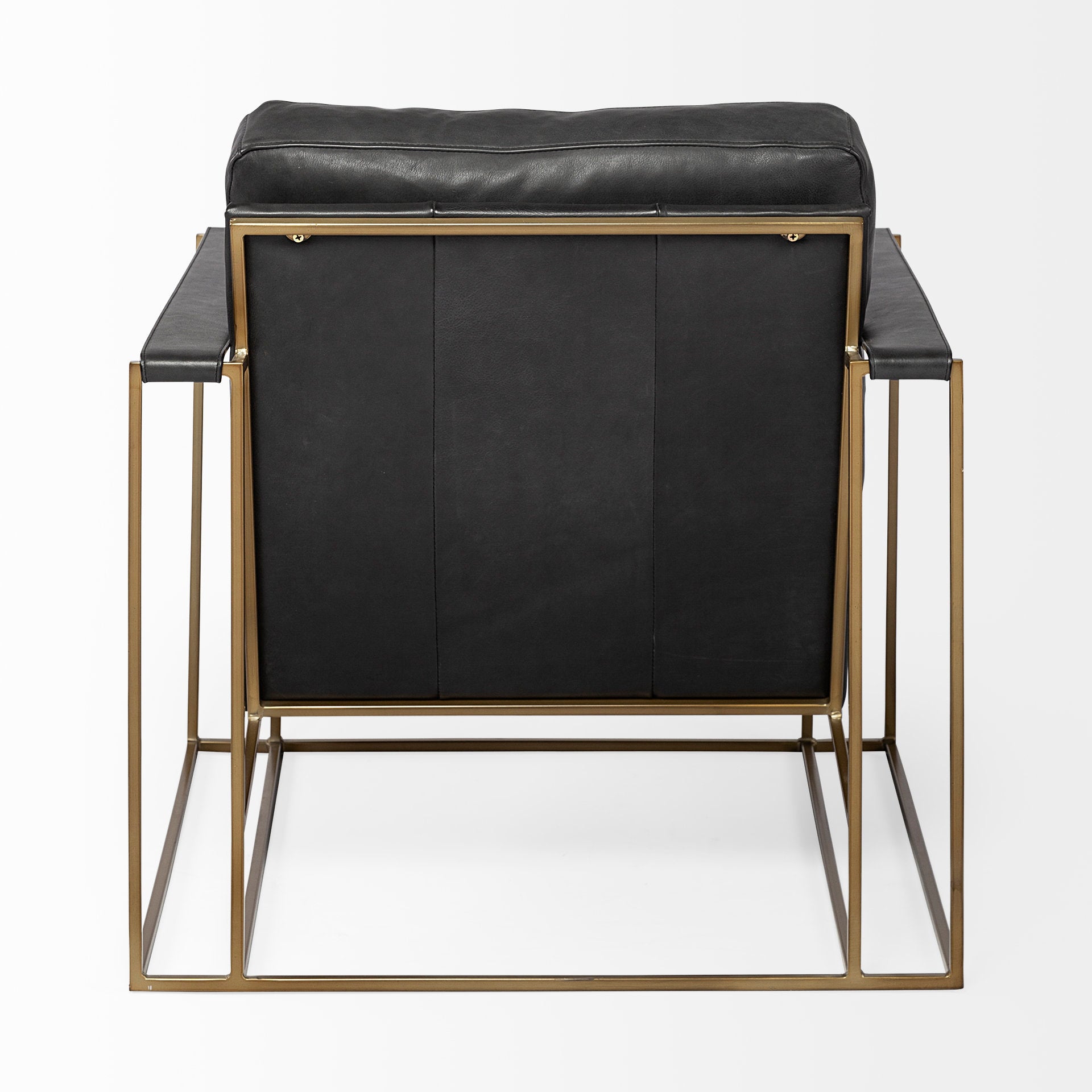 Mercana Watson Gold Metal Frame Accent Chair