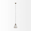 Mercana Prima Gold Metal and Glass Pyramid Pendant Light