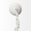 Mercana Theta White-Washed Wood Beaded Pendant Light