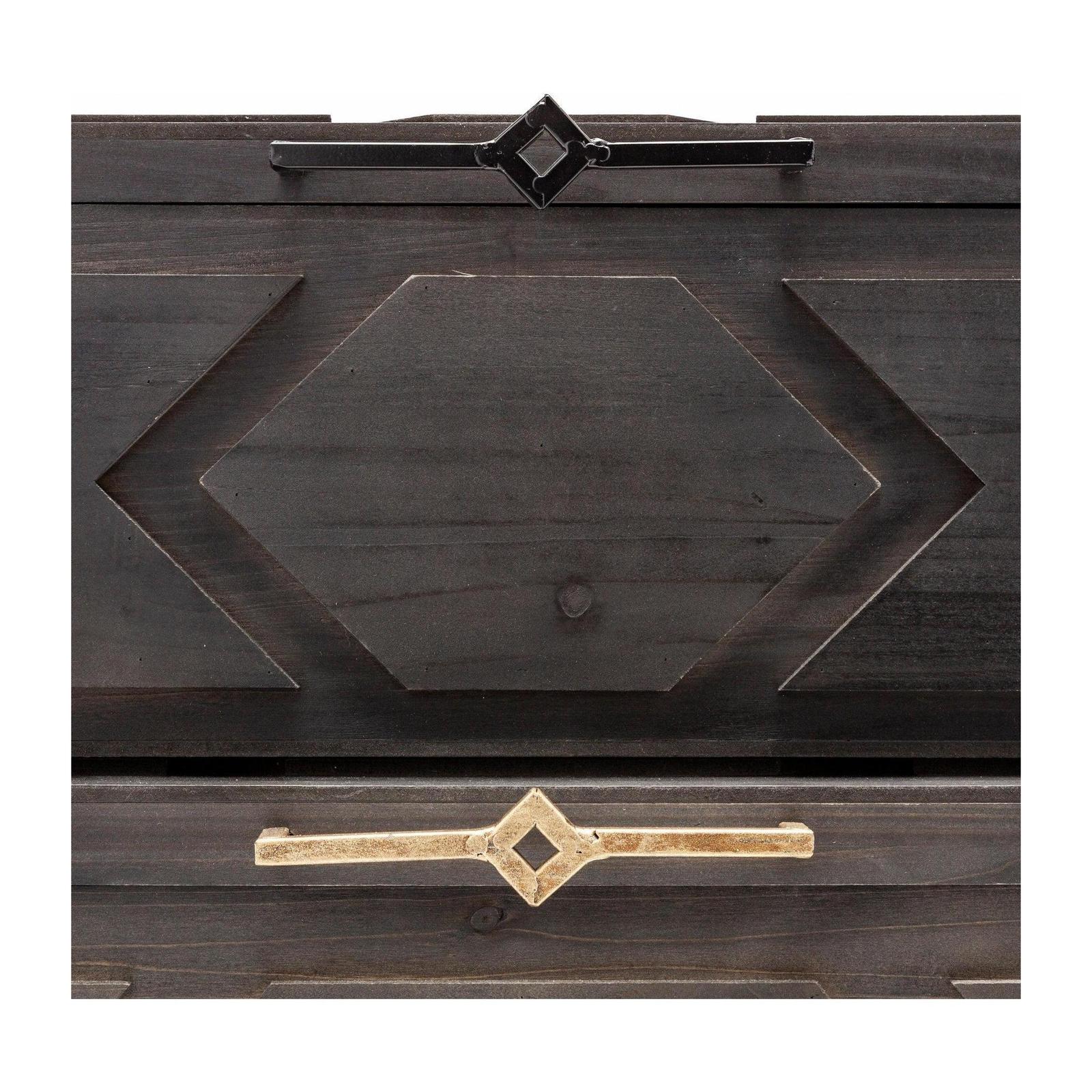 Mercana Cassia Brown Wooden Boxes- Set of 2