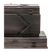Mercana Cassia Brown Wooden Boxes- Set of 2
