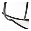 Mercana Clapp Round Brown Wood Top Black Iron Base Nesting Coffee Tables- Set of 2 Clearance