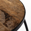 Mercana Clapp Brown Round Wood Top Nesting Accent Tables- Set of 2
