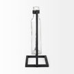 Mercana Monica Black Metal Glass Bottle Vase