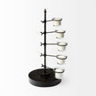 Mercana Jaran Black Metal Five Armed Tealight Table Candle Holder Clearance