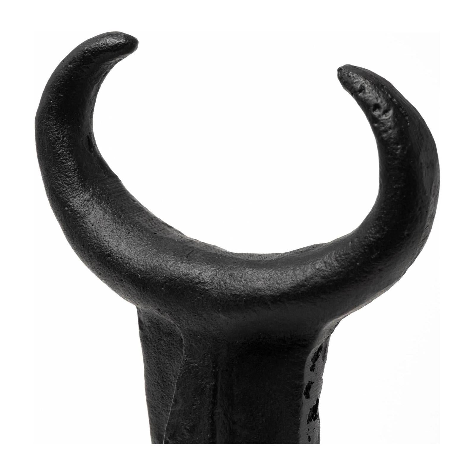 Mercana Caleb Black Metal Tribal Figurine