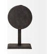Mercana Attalack Black Metal Round Face Table Clock Clearance