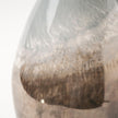 Mercana Erie II Tall Two Toned Sky Blue Dark Brown Blown Glass Vase