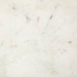 Mercana Bombola White Round Marble Top W/Black Metal Frame Accent Table