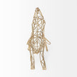 Mercana Frankie Gold Wire Framed Dog Shaped Decor Clearance