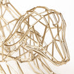 Mercana Frankie Gold Wire Framed Dog Shaped Decor Clearance
