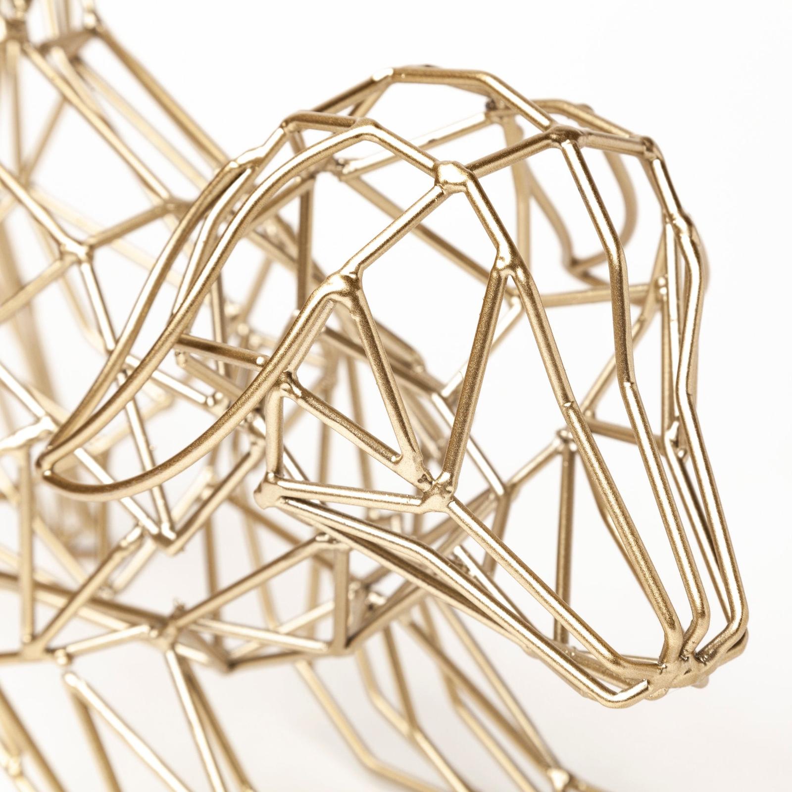 Mercana Frankie Gold Wire Framed Dog Shaped Decor Clearance
