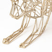 Mercana Frankie Gold Wire Framed Dog Shaped Decor Clearance