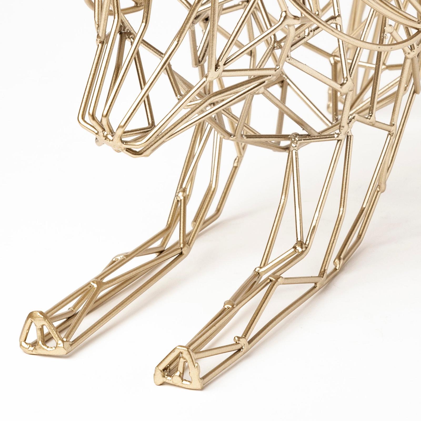 Mercana Frankie Gold Wire Framed Dog Shaped Decor Clearance