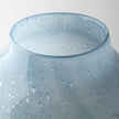 Mercana Nasser Blue/Gold/Chrome Urn Style Glass Vase