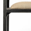 Mercana Tabitha Wooden Frame Linen Wrap Seat Dining Chair