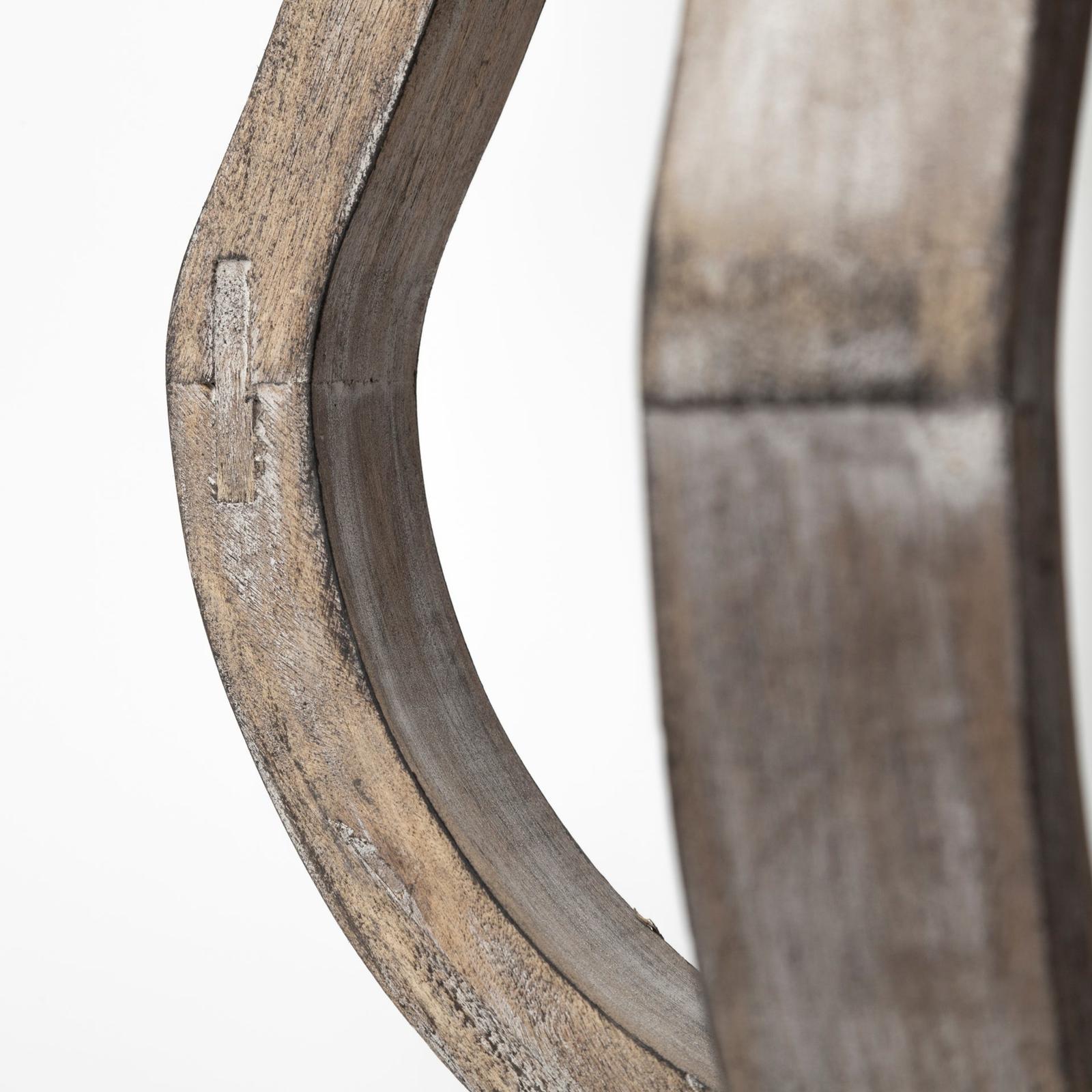 Mercana Brillion Rustic Wood Metal Table Candle Holder Clearance