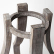 Mercana Brillion Rustic Wood Metal Table Candle Holder Clearance