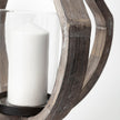 Mercana Brillion Rustic Wood Metal Table Candle Holder Clearance