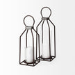 Mercana Kingston Rustic Metal Framed Table Candle Holder