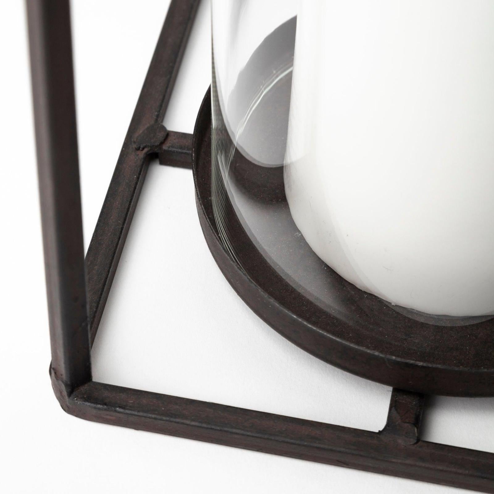 Mercana Kingston Rustic Metal Framed Table Candle Holder