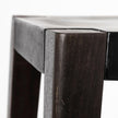 Mercana Nell Black Metal Seat & Foot Rest With Brown Wood Legs Stool