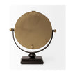 Mercana Houston Gold Metal Half Moon Base Table Clock