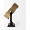 Mercana Houston Gold Metal Half Moon Base Table Clock