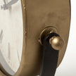 Mercana Houston Gold Metal Half Moon Base Table Clock