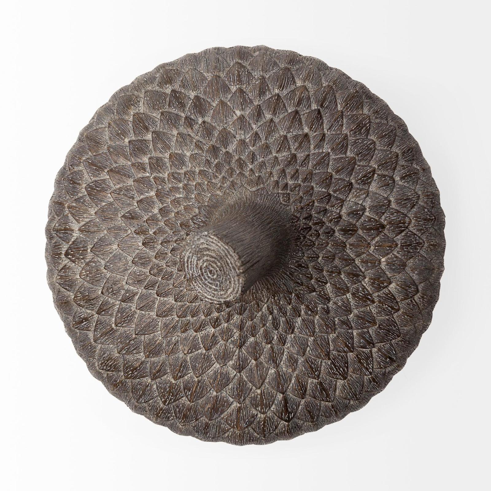 Mercana Mandor Brown Resin Acorn Box