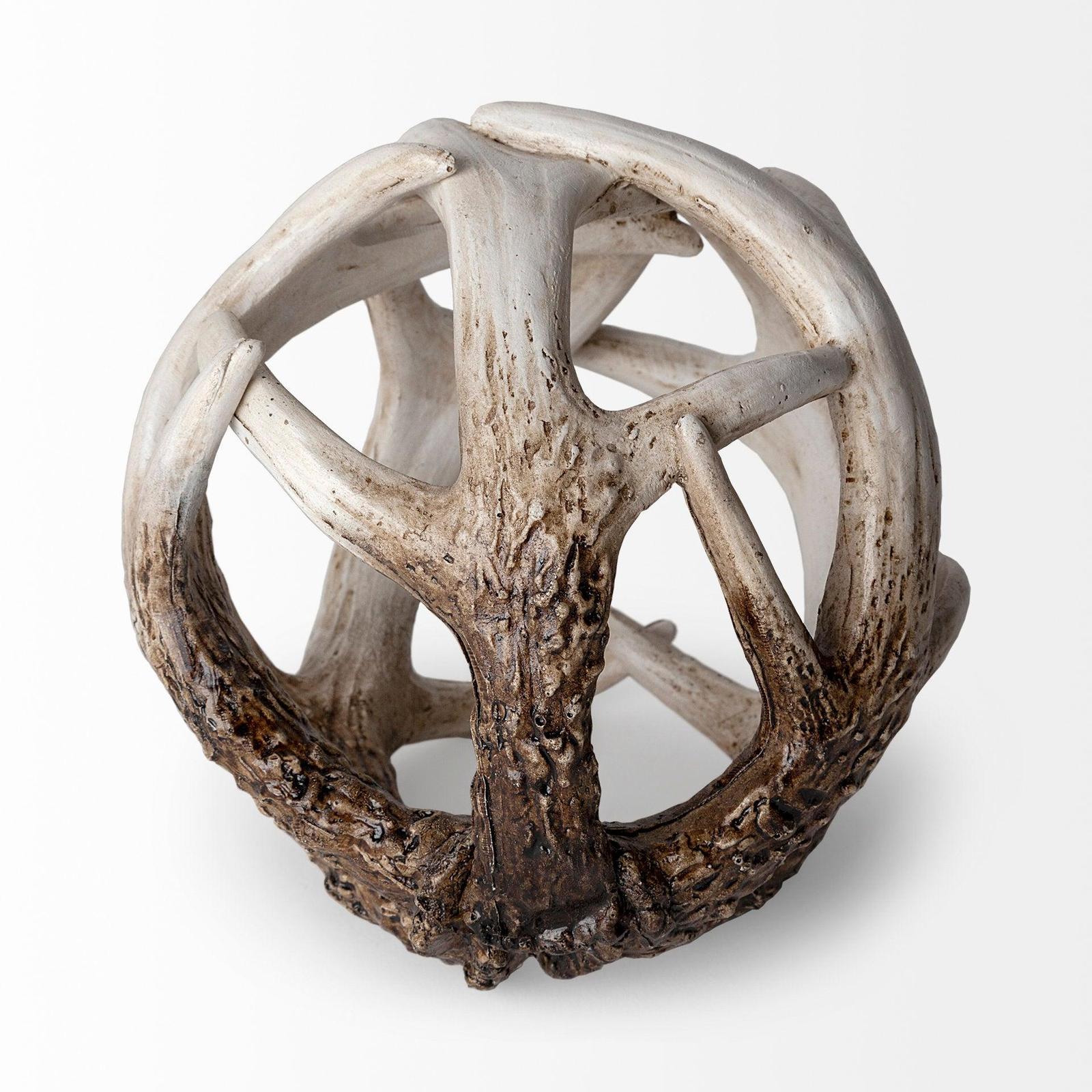 Mercana Ramus Antler Shaped Decorative Resin Orb Ball