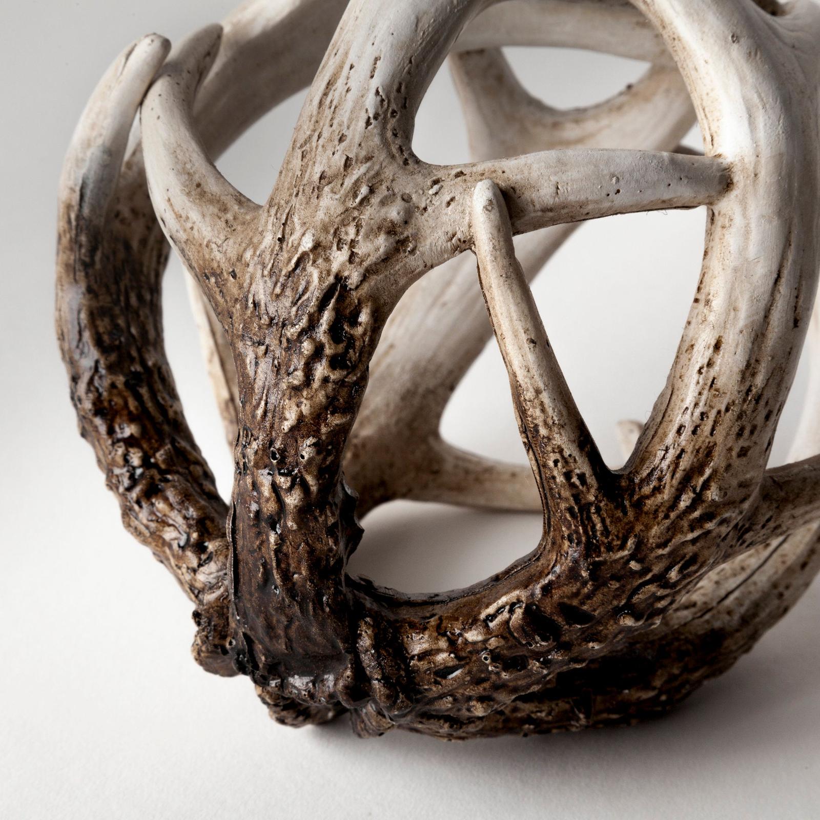 Mercana Ramus Antler Shaped Decorative Resin Orb Ball