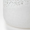 Mercana Pearl Short White Gold Rim Glass Vase Clearance