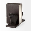 Mercana Taurus Black Cast Aluminum Bull Bookends- Set of 2