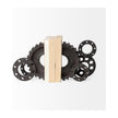 Mercana Cogsworth Brown Resin Industrial Gear Bookends- Set of 2